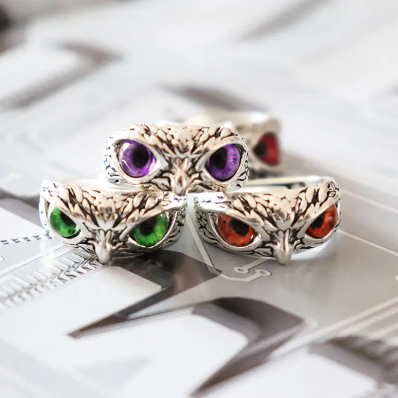 Fashion Resizable Owl Ring