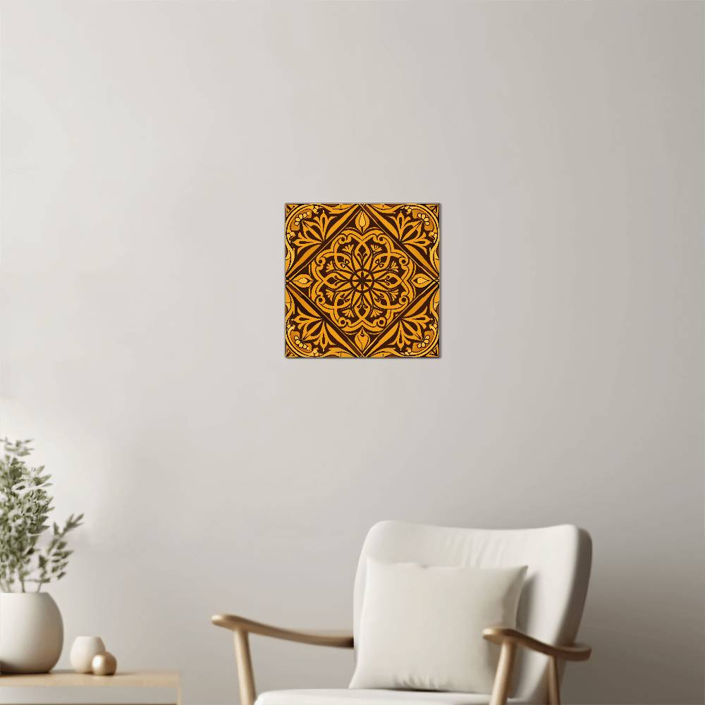 Carved Honeycomb Lattice Wall Art