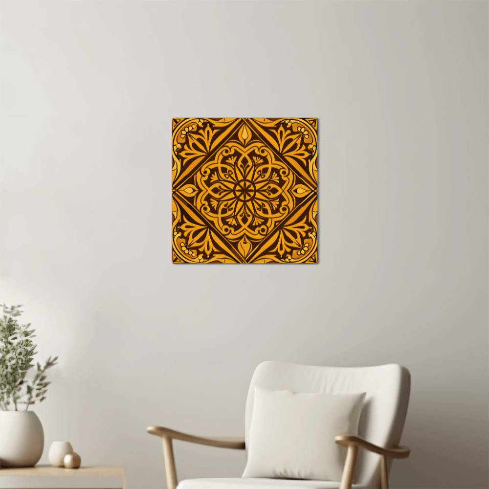 Carved Honeycomb Lattice Wall Art